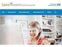 Tablet Screenshot of jugend-und-finanzen.de
